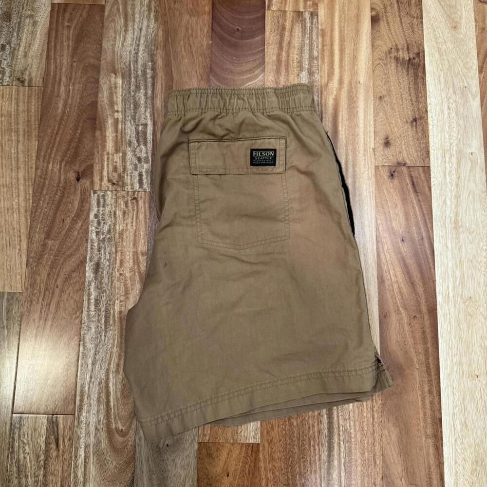 Filson Men's Tan and Brown Shorts